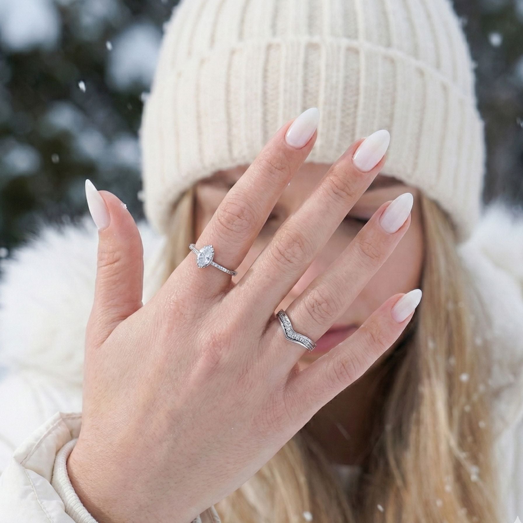 Satin Snow - Bild 6 | XNails Press-on Naglar