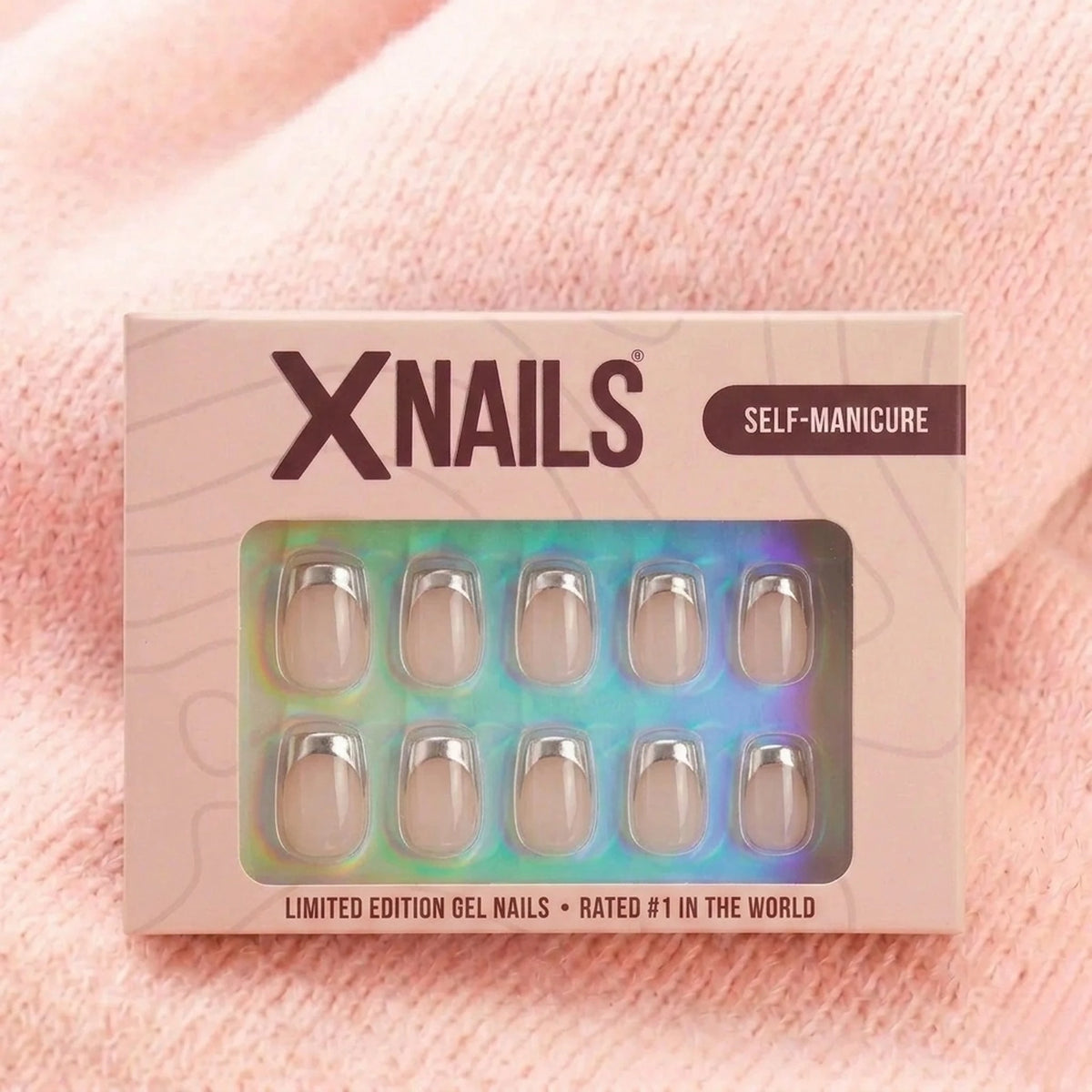 Fancy French Press-on-Nägel in XNails Self-Manicure-Box