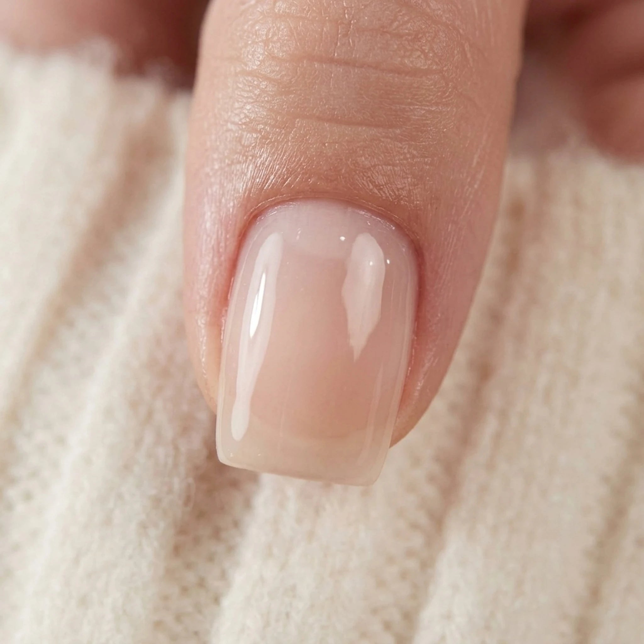 Heavenly Halo Press-on-Nägel Nahaufnahme des Nagel-Finish