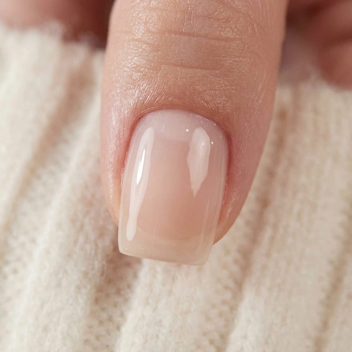 Heavenly Halo Press-on-Nägel Nahaufnahme des Nagel-Finish
